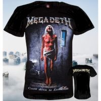 เสื้อวง New Fashion Megadeth Countdown To Extinction RockYeah ร็อค ไซส์ S M L XL 2023