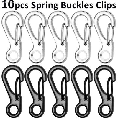 ◄ 10pcs Lobster Clasp Buckle Keychian Carabiners EDC Equipment SF Mini Hook Outdoor Camping Hiking Buckles Alloy Spring Snap Hooks
