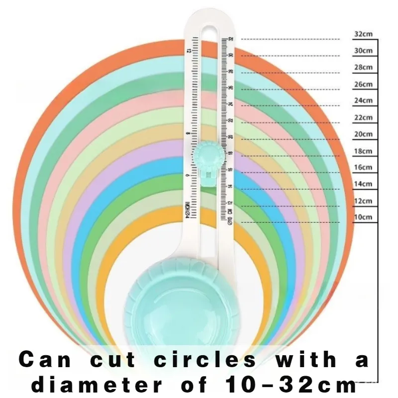 Circular Paper Cutter Rotary Circle Cutter Manual Round Cutting