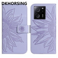 DKHORSING เคสแฟชั่นลายดอกทานตะวันสำหรับ Xiaomi 13T / 13T Pro / 13 / 13 Pro/ 13 Lite/ Redmi 12 4G 5G ใหม่เคสหนังกระเป๋าเงินแบบกลับด้านได้ Redmi12กระเป๋าเก็บบัตร2023 Xiaomi13T ฝาหลังโปร