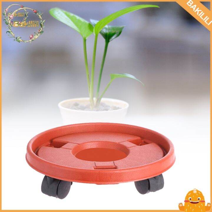 【Ready stock】 [BK] Tools Plant Pot Bottom Stand Outdoor Trolley Tray