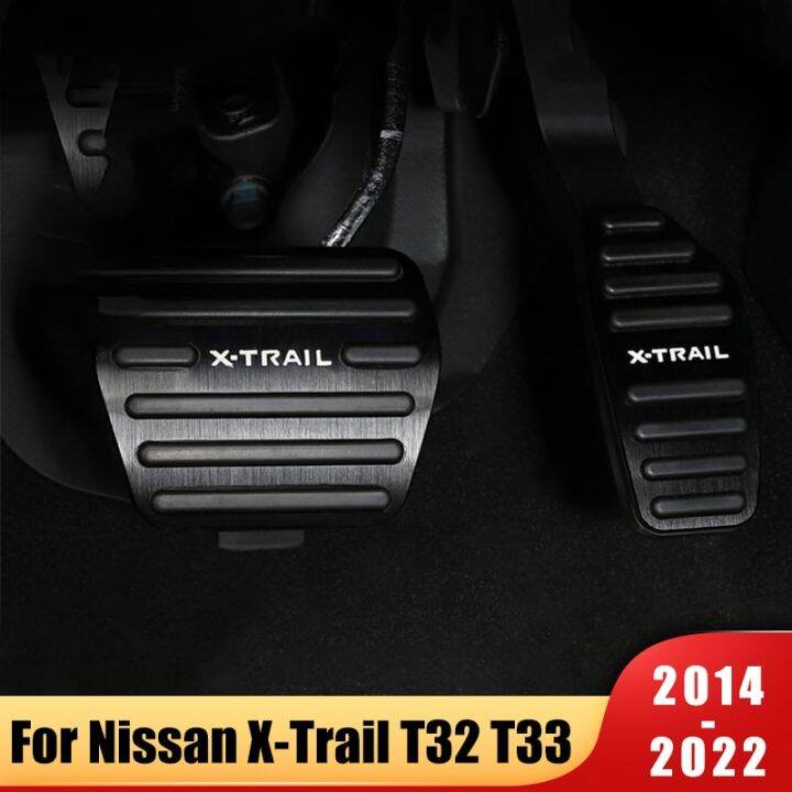 ที่หุ้มแป้นถีบจักรยานคันเร่งรถอลูมิเนียมแบบคลัตช์เบรคแก๊สสำหรับ-nissan-x-trail-xtrail-t32-t33-2014-2020-2021-2022อุปกรณ์เสริม2023