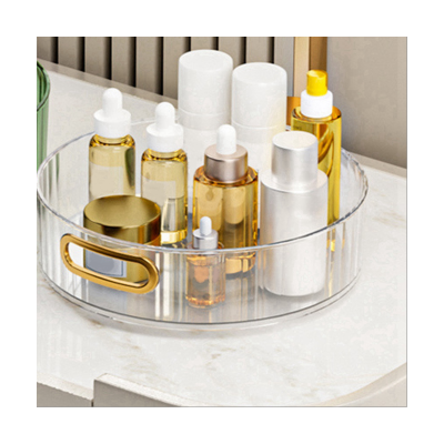 Clear Organizer for Spices, 360° Rotating Turntable Organization &amp; Storage Container Bins for Cabinet, Table,Pantry