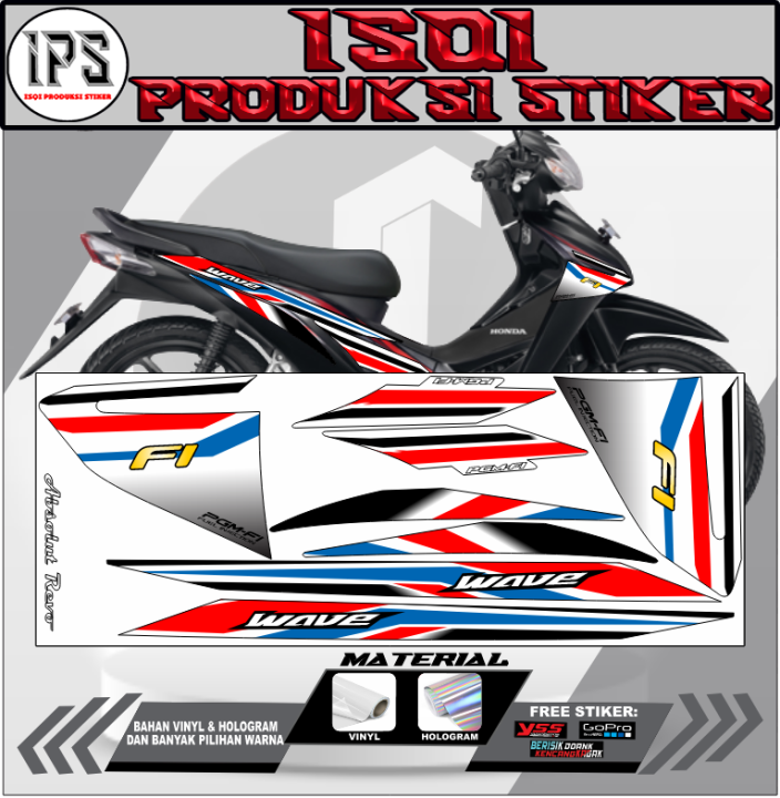 Stiker Striping Variasi Honda Absolute Revo 110 Hologramvinyllis