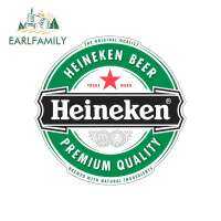 EARLFAMILY 13เซนติเมตร X 12.8เซนติเมตรสำหรับ Heineken สีตลกรถไวนิลหมวกกันน็อค JDM RV รถตู้อุปกรณ์เสริมในรถยนต์กราฟิกอะนิเมะโลโก้