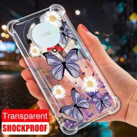 Honor X9b เคสกันกระแทก5G X6A 5G X5 Plus เคสซิลิโคนนิ่มลายดอกไม้ผีเสื้อฝาครอบป้องกันใส