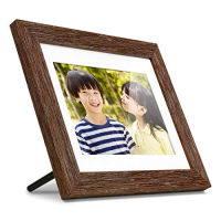 Aluratek 8” Distressed Wood Digital Photo Frame with Auto Slideshow, 1024 x 768 (ADPFD08F)