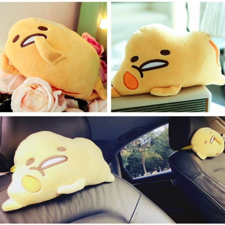 Αγορά AliExpress | Japanese Anime Egg Yolk Plush Toys Travel Pillow Lazy Egg  Shoulder Pad Portable Yolk Man U-shaped Headrest Girl Xmas Gift