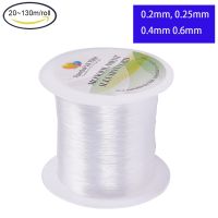 1 Roll 0.2mm 0.25mm 0.4mm 0.6mm Crystal Clear Nylon Thread Beading Thread Jewelry Cord Fishing Line Wire for DIY Jewelry Making