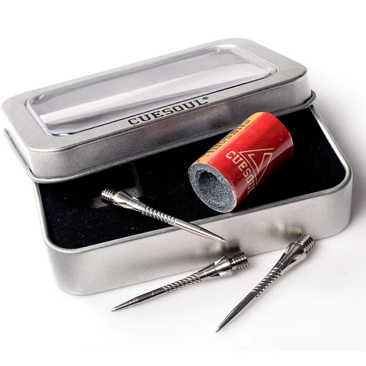 CUESOUL Titanium Grooved Conversion Dart Tip Point for Steel Tip Darts With Round Dart Point