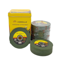 100pcs ใบตัดเหล็ก ตัดสเตนเลส 4นิ้ว JYHและCOROLLA (107 mm) ใบตัดเหล็ก