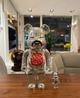 Bearbrick Acu Silver God Of Wealth 1000% Amass Fortunes เข้าร่วมเปิดกล่องสีแหวนร่วมชิ้นเดียว Dropshipping