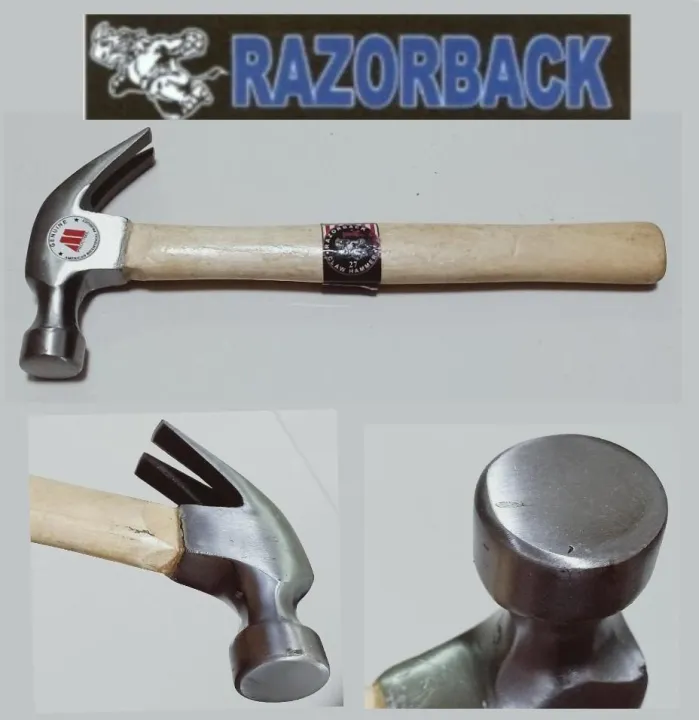 RAZORBACK USA CLAW HAMMER WOOD HAVDLE | Lazada PH