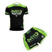 Venom Ufc Sanda Boxing Muay Thái đàn hồi cao Áo thun bó sát nhanh khô quần