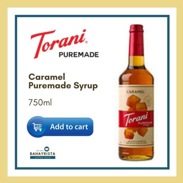 Torani Puremade CARAMEL Syrup 750ml Laguna Branch Lazada PH