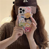 น่ารัก Q Edition Cartoon Avatar Case สำหรับ iPhone14ProMax การ์ตูนสัตว์กรณีโทรศัพท์สำหรับ iPhone13 ซิลิโคนป้องกันการตกกรณีสำหรับ iPhone12ProMax