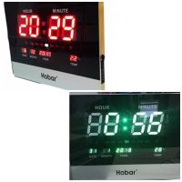 นาฬิกาดิจิตอล นาฬิกาติดผนัง LED Number Clock ขนาด 40X30X3CM ตัวเลขขนาดใหญ่ รุ่น 3320 (ตัวเลขสีเขียว/สีแดง)