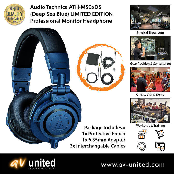 AudioTechnica ATHM50xDS Professional Studio Monitor Headphones Lazada