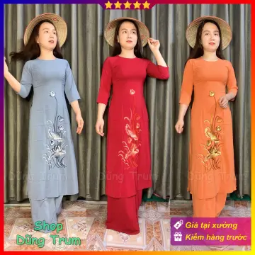 Áo Dài Thêu Hoa Giá Tốt T08/2023 | Mua Tại Lazada.Vn