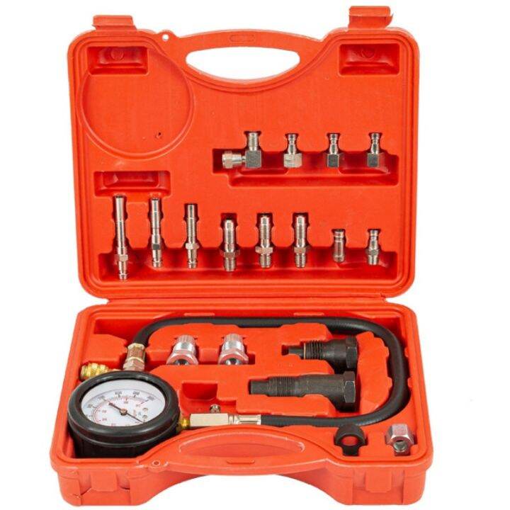 Diesel Engine Compression Cylinder Pressure Tester Gauge Kit 01000Psi Tester Leakage Diagnostic