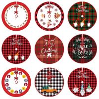 202390cm Plaid Letter Christmas Tree กระโปรงสั้นตุ๊กตาคริสต์มาสต้นไม้พรมต้นคริสต์มาสเครื่องประดับปีใหม่สําหรับตกแต่งบ้าน 2023