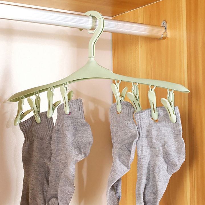 auto-stuffs-ไม้หนีบผ้าพลาสติก8คลิปสำหรับแขวนเสื้อผ้าชุดชั้นในคลิปหนีบผ้ากันน้ำอุปกรณ์ในห้องน้ำ