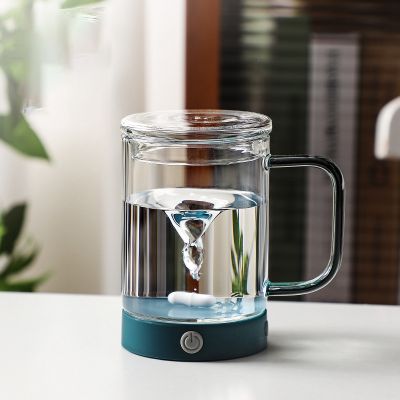 USB Charging Automatic Stirring Magnetic Cup Double-Layer Glass Heat-Resistant Electric Intelligent Stirring Coffee Cup
