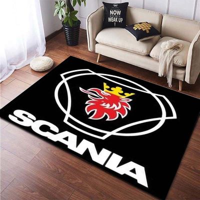 SCANIA Truck Heavy Truck Bus Brand Logo Cool Boys Soft Rug Living Room Bedroom Bathroom Kitchen Non slip Large Carpet