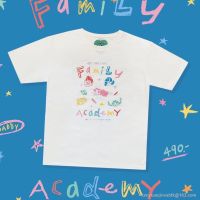 7.7 Morning Daddy Family Over Size T-Shirt เสื้อยืดสีขาวลายครอบครัวสุดน่ารัก oversize SML