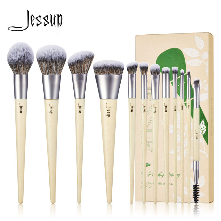 jessup-12pcs-eco-friendly-essential-brush-set-t327-เซ็ตแปรง12-ชิ้น