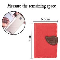 Creative PU leather Phone Wallet Case Women Men Credit Card Holder Pocket Sticker 3M Adhesive Fashion Mobile Phone Card Holder