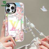 แบรนด์สุดหรูผีเสื้อดอกไม้เลเซอร์ไล่ระดับสีเคสใส่โทรศัพท์เคสสำหรับ OPPO ด้าน A15S A54S A55 A16K A16e A17K A31 A36 A76 A96 A7 A33 A32 A74 A57 A5 A9 A78 A3S A11K A77S A95 A94 A5S