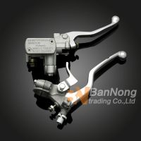 Free Shipping Dirt Motorcycle Left&amp;Right Set Clutch Lever Hydraulic Brake Master Cylinder For Honda CRF125 CRF250 CRF450