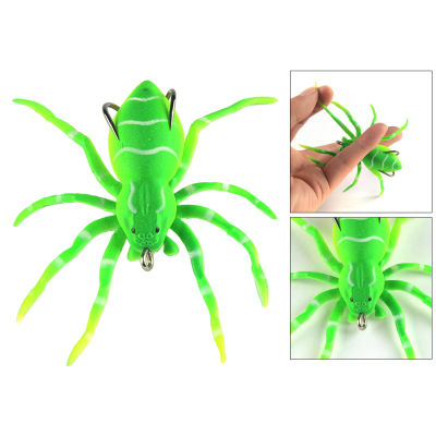LazaraLife Spider เหยื่อแบบนิ่ม3.1 เหยื่อประดิษฐ์ Softbait Lures, Weedless เหยื่อล่อปลา,การออกแบบสมจริง,เครื่องมือตกปลากลางแจ้ง