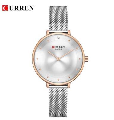 Reloj Mujer Elegante นาฬิกาสร้อยข้อมือเหล็กฟ้าและเงิน,นาฬิกาแฟชั่นใหม่สำหรับผู้หญิงนาฬิกาข้อมือควอตซ์ Relogio Femenino