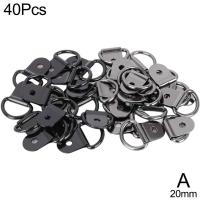 20pcs Black D Shape Pull Hook Tie Down Anchors Ring Iron Steel Cargo Tie Down Ring For Car Truck Trailers RV Boats