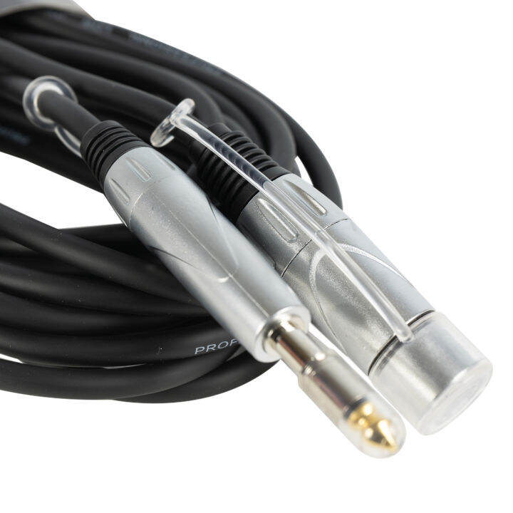 carlsbro-สายไมค์-phone-jack-to-xlr-ตัวเมีย-10-เมตร-รุ่น-bxj007a-10m-phone-jack-to-xlr-female-mic-cable-สายไมโครโฟน-สายแคนนอนตัวเมีย-สายแจ็ค-cannon-แถมฟรีที่รัดสาย