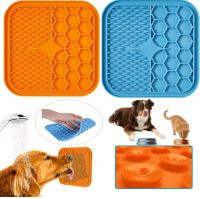 ✻▪✸ Lick Pad for Dog Cat Slower Feeder Licky Mat for Puppy Kitten Silicone Dispenser Pet Feeding Licking Mat Bathing Distraction Pad