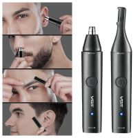 ZZOOI Original VGR Ear Eyebrow Nose Hair Trimmer Electric Beard Grooming For Facial &amp; Body Stubble Trimmer For Men Rechargeable Kit