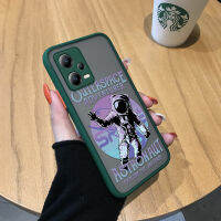 GGK เคสสำหรับ Xiaomi Redmi Note 12 5G Xiaomi Poco X5 5G ลายการ์ตูนนักบินอวกาศมีน้ำค้างแข็งโปร่งใสขอบเคสนิ่มใส่โทรศัพท์เคสแข็งคลุมทั้งหมดป้องกันกล้อง