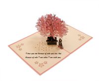 3D Christmas Valentines Romantic Graduation Year Unique New Birthday Card Sakura Anniversary