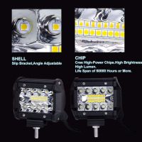 ( Pro+++ ) เเพค 2 ชิ้น สว่างตาเเตก! LED SPOT BEAM US 60Wไฟสปอร์ตไลท์รถยนต์ ไฟหน้ารถ ไฟท้าย ไฟช่วยตัดหมอก สว่างมาก 12V-24V เเสงขาว คุ้มค่า ไฟ หน้า led ไฟ หน้า รถยนต์ ไฟ หน้า โปรเจคเตอร์ ไฟ หรี่