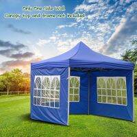 Portable Outdoor Canopy Tent Side Wall Carport Garage Big Tarp Enclosure Shelter Party Sunshade Camping (Without Canopy Top)