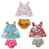 Flower Newborn Baby Girls New Cutest  Sleeveless Outfit Clothes Vest Tops T-shirt Tutu Shorts Pants Set  by Hs2023