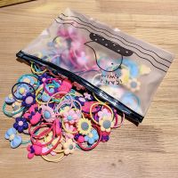 10/20/40Pcs/Set Children Cute Cartoon Flower Elastic Hair Bands Hair Tie For Girls Baby Rubber Bands Gift Kids Hair Accessories Hair Accessories