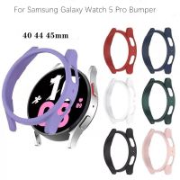 PC Bumper for Samsung Galaxy Watch 5 Pro 40mm 44mm 45mm Protector Case Transparent Bumper Case Protective Full Cover Accessories Cases Cases