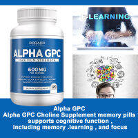 อาหารเสริมสมอง Alpha GPC Acetylcholine - สูตรหน่วยความจำขั้นสูง, อาหารเสริมโฟกัสและสมอง - รองรับการฝึกความแข็งแรงและความคมชัดทางปัญญา