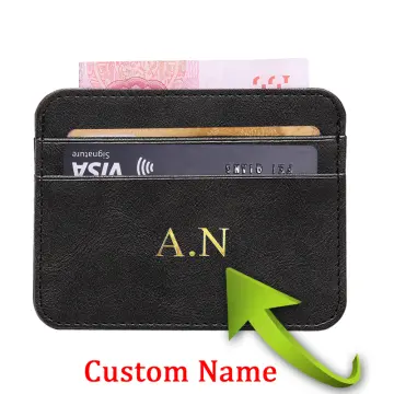 Custom Logo Print Mini Multi-Functional RFID Wallet Ladies ID Card