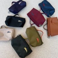 TOP❁ Promo ของแท้ 2019 LONGCHAMP Le Pliage กระเป๋าใส่เหรียญ กระเป๋าเครื่องสําอาง กระเป๋าคลัทช์