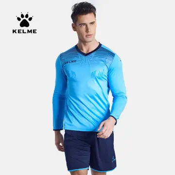 Kelme Men Kid Custom Padded Goalkeeper Soccer Jersey and Shorts, Youth Goalie Apparel Shirt and Pants, Boys Girls Keeper Kit